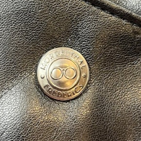 Morgenthal Frederics Soft Pouch Black Leather Eyewear Case 3"x6.75" - Picture 3 of 9